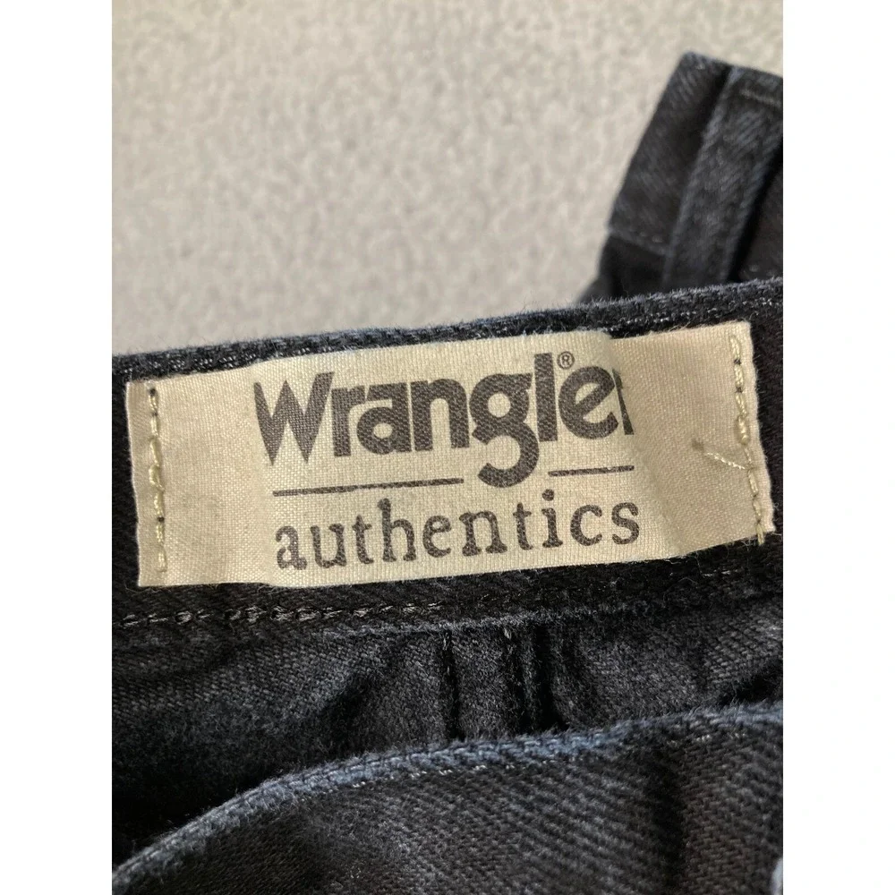 Wrangler Authentics Jeans Men's 40x32 Black Straight  Cowboy Western Rodeo Denim